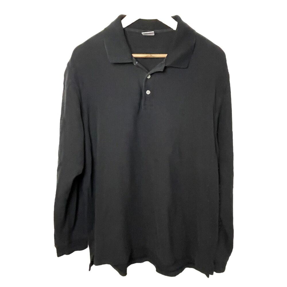 Brooks Brothers Black Long Sleeve Polo Shirt